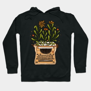 Typewriter Bloom Hoodie